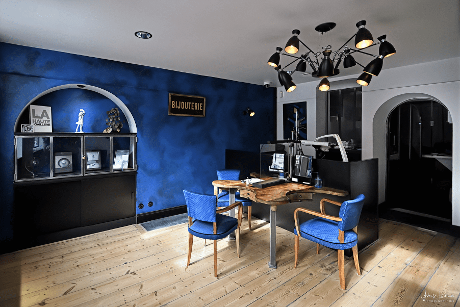 Intérieur de la bijouterie