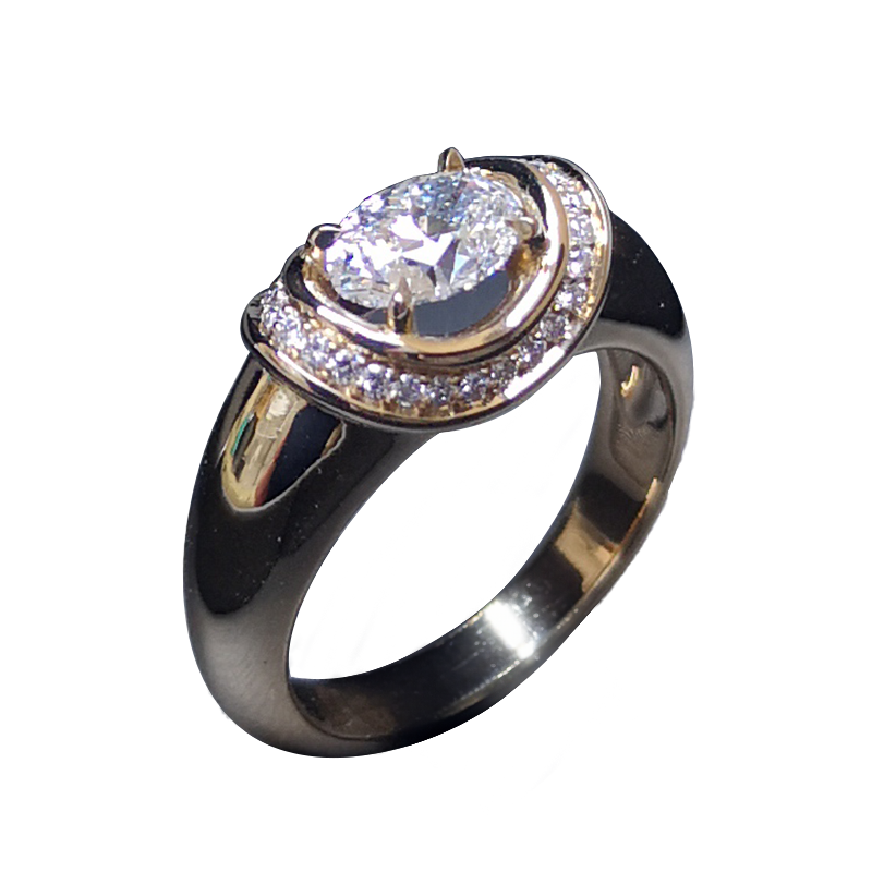 Bague en Or jaune et Diamants